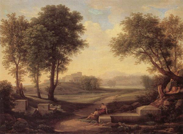 Johann Christian Reinhart An Ideal Landscape oil painting image